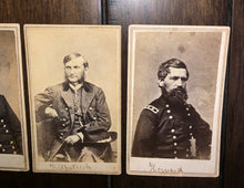 Load image into Gallery viewer, Civil War Generals Lot of FIVE CDV Photos / Four with Tax Stamps 1860s Soldier
