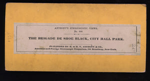 Rare Shoe Black Occupational Kids, Broadsides 1860s New York Anthony Advertising Tom Thumb