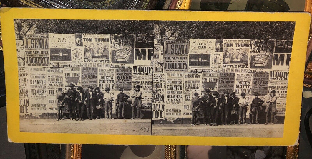 Rare Shoe Black Occupational Kids, Broadsides 1860s New York Anthony Advertising Tom Thumb