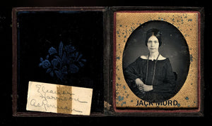 ID'd Woman Amazing Braided Hair 1840s Daguerreotype ~ Plumbe Genealogy Mourning