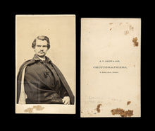 Load image into Gallery viewer, Rare CDV Photo Civil War Soldier Captain Daniel Clark 5th Maine - KIA In Virginia
