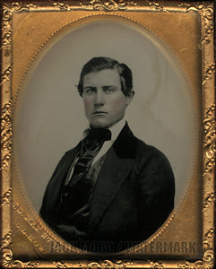 Handsome Man Portrait by Vermont Photographer Caleb L Howe -Relievo Sphereotype!