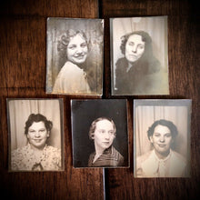 Load image into Gallery viewer, FOURTEEN (14) Vintage 1930 1940s Photobooth Photos of Women
