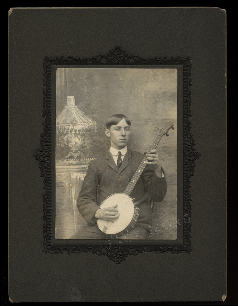 Appalachian Musician Banjo player pr from Sistersville West Virginia 1900s Photo