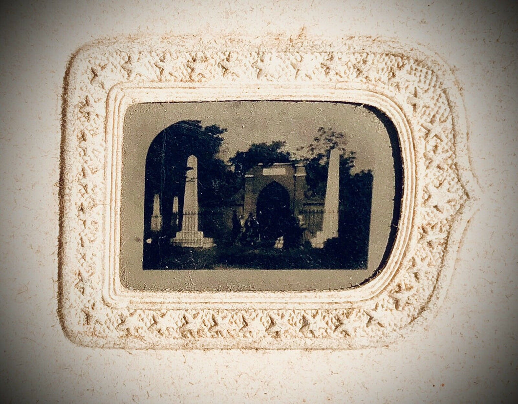 Rare Civil War Era CDV Tintype Photo / Tomb of President George Washington