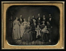 Load image into Gallery viewer, Quarter-Plate 1840s Daguerreotype of the PHIPPEN Family - RARE Large Group Photo
