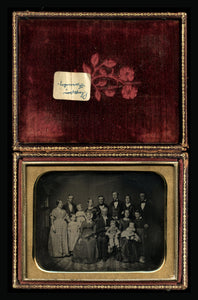 Quarter-Plate 1840s Daguerreotype of the PHIPPEN Family - RARE Large Group Photo
