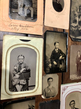 Load image into Gallery viewer, Lot of 23 Antique Tintype Photos 1800s Early 1900s
