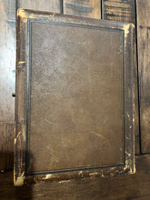 Load image into Gallery viewer, Large Leather Photo Album for CDVs Tintypes Cabinet Cards 1880s
