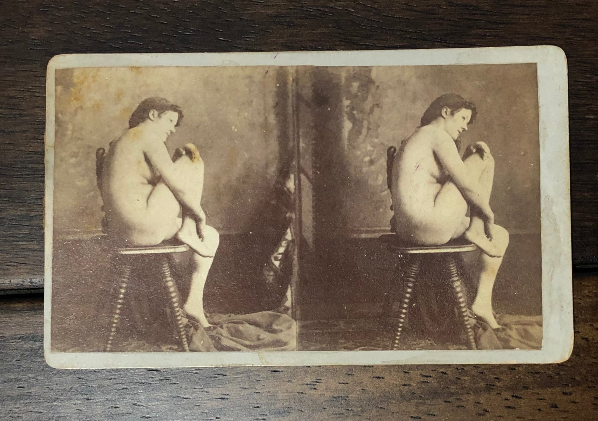 Victorian Nude, Stereo CDV Photo – The Thanatos Archive Store