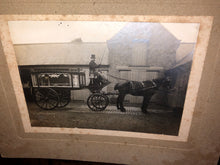 Load image into Gallery viewer, Horse Drawn Funeral Hearse &amp; Driver - Antique Photo Early 1900s
