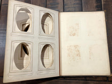 Load image into Gallery viewer, Large Leather Photo Album for CDVs Tintypes Cabinet Cards 1880s
