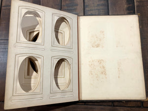 Large Leather Photo Album for CDVs Tintypes Cabinet Cards 1880s