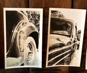 Lot of Vintage Car Accident Photos - Two dead men 1939 Sad & Macabre!