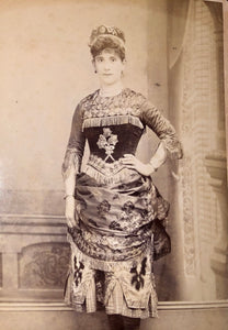 San Francisco Photographer SHEW  Woman In Unusual Ethic? Dress & Hat 1800s Photo