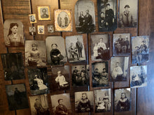 Load image into Gallery viewer, Antique Photo Lot 29 Tintypes 1860s / Civil War Era &amp; Later
