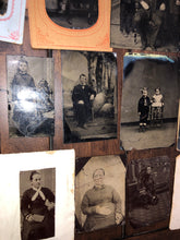 Load image into Gallery viewer, Lot of 22 Antique Tintype Photos 1800s Early 1900s
