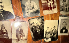 Load image into Gallery viewer, Lot of Antique Tintype Photos 1800s
