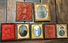 Load image into Gallery viewer, Antique Photo Lot - Daguerreotype &amp; Ambrotypes 1850s 1860s
