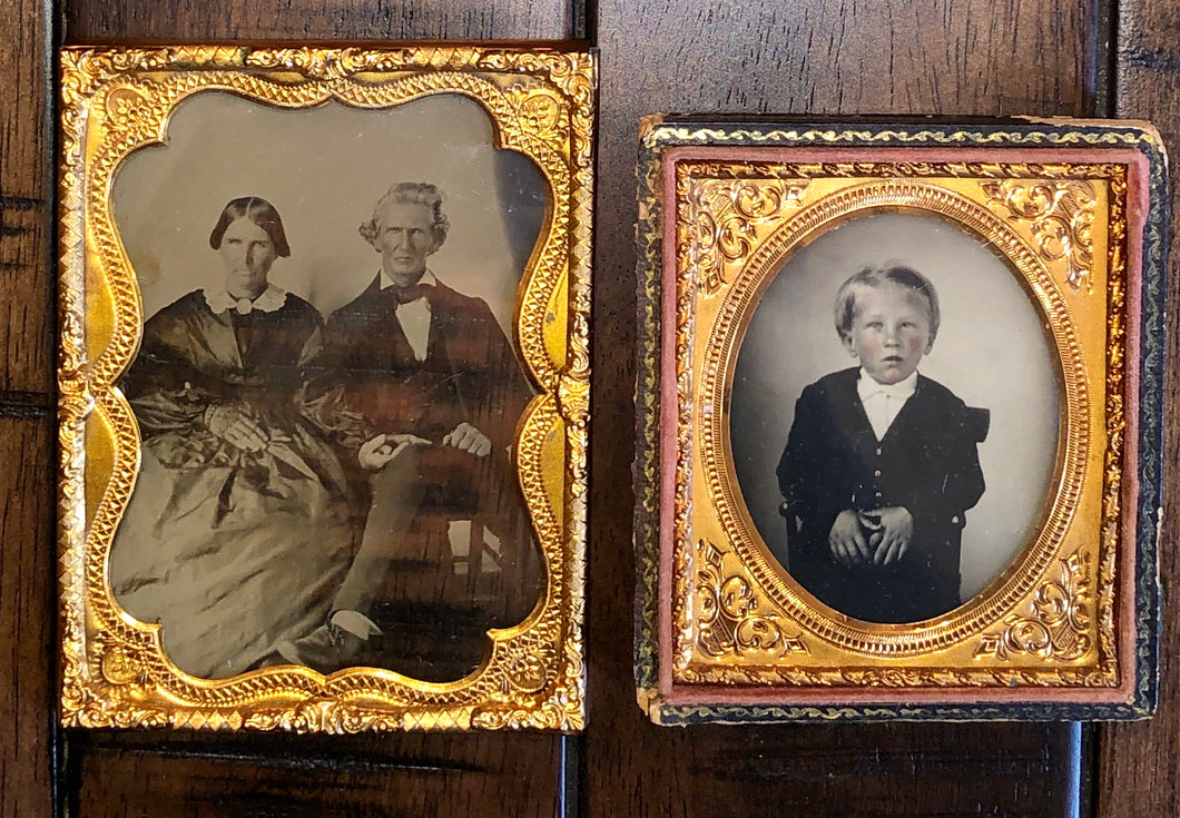 1/4 & 1/6 Ambrotype Lot Possible Members of Speights Family Georgia or Alabama