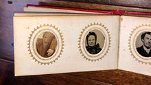 Load image into Gallery viewer, Miniature Photo Album 38 Gem Tintypes Albumen Queen Victoria Civil War Soldiers
