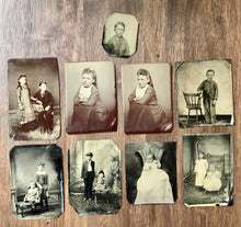 Load image into Gallery viewer, Lot of 9 Tintypes, Children
