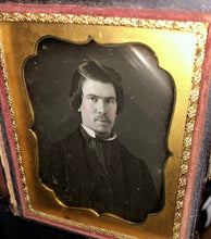 Load image into Gallery viewer, Daguerreotype Handsome Well Dressed Young Man Mustache Beard  Sealed + Full Case
