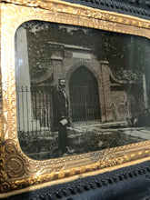 Load image into Gallery viewer, Visitor at Tomb of George Washington 1850s Ambrotype Thermo Wall Frame
