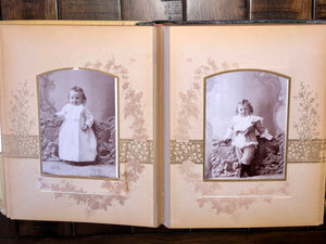 Celluloid Photo Album Cabinet Cards Tintypes Chicago Denver Bicycle Riders, More