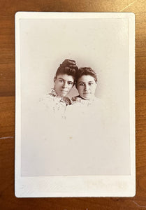 Two Girls Affectionate Pose Honolulu Hawaii 1890s Photo
