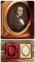 Load image into Gallery viewer, 1850s Daguerreotype Handsome Man Full Case, Sealed
