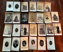 Load image into Gallery viewer, Lot of Tintypes &amp; CDVs 1860s Tax Stamps
