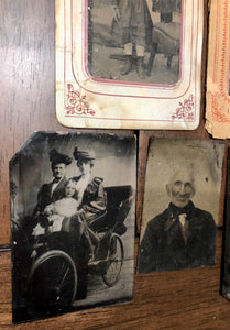 Lot of 23 Antique Tintype Photos 1800s Early 1900s