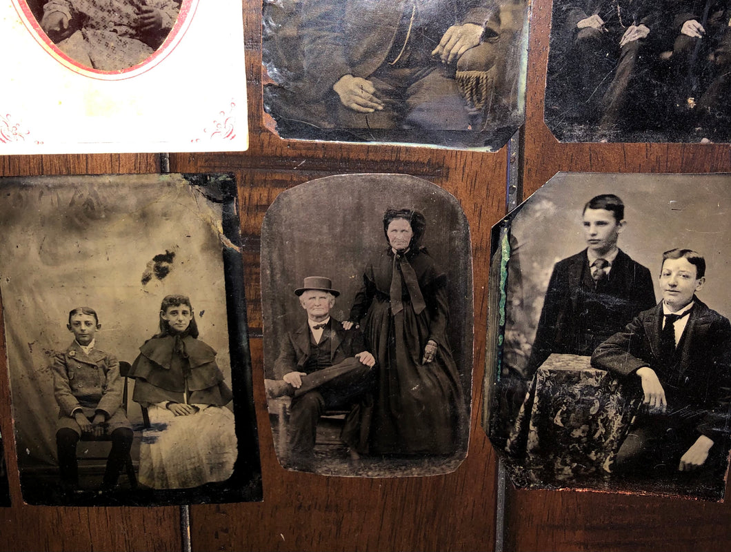 Lot of 15 Tintypes - Moye Family New York