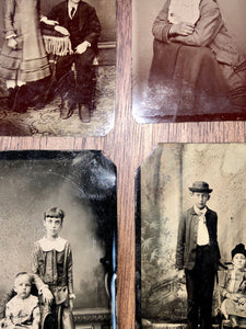 Lot of 9 Tintypes, Children