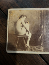 Load image into Gallery viewer, Victorian Nude, Stereo CDV Photo
