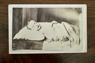 Post Mortem CDV ID’d Girl with Rabbit Toy