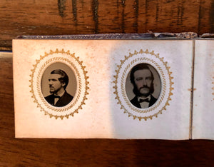 Miniature 1860s Photo Album with Tintypes