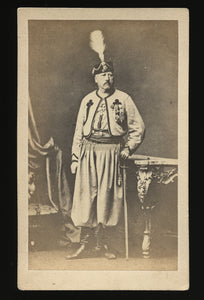 Rare CDV Commander Allet first Colonel of Papal Zouaves Pope's Army 1860s Photo