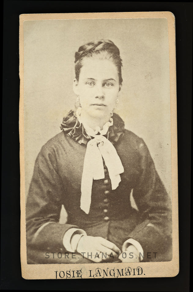 Young Murder Victim Josie Langmaid - 1875 CDV Photo