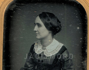 Rare Portland Maine Photo Poet Author & Women's Suffragist Elizabeth Oakes Smith / Portland Maine
