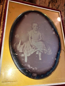 Rare HALF PLATE Daguerreotype of a Painting! By New York Photographer Prudhomme