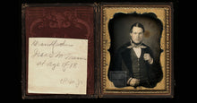 Load image into Gallery viewer, ID&#39;d Missouri River Steam Ship Captain 18 YO Isaac Mason 1840s St Louis History
