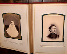 Load image into Gallery viewer, Antique Ohio album funeral mourning cabinet photos and CDVs
