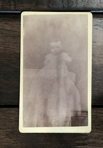 Spirit Photography CDV by Mumler - Ghost Baby! and Coffin?
