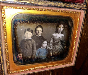 Children of Nancy Brewster Boston Massachusetts IDd & Dated 1857, Tinted, Sealed