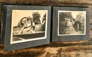 Snapshot Album +71 Antique Photos 1900s Golf Cars Dog Panorama Beach Sports