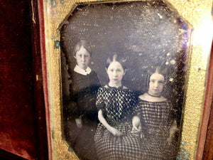 1840s Daguerreotype of Children / Siblings - 1/4 Plate, Original Seals