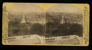 [ Washington D.C.] Pennsylvania Ave From Dome of Capitol Jarvis Stereoview Photo