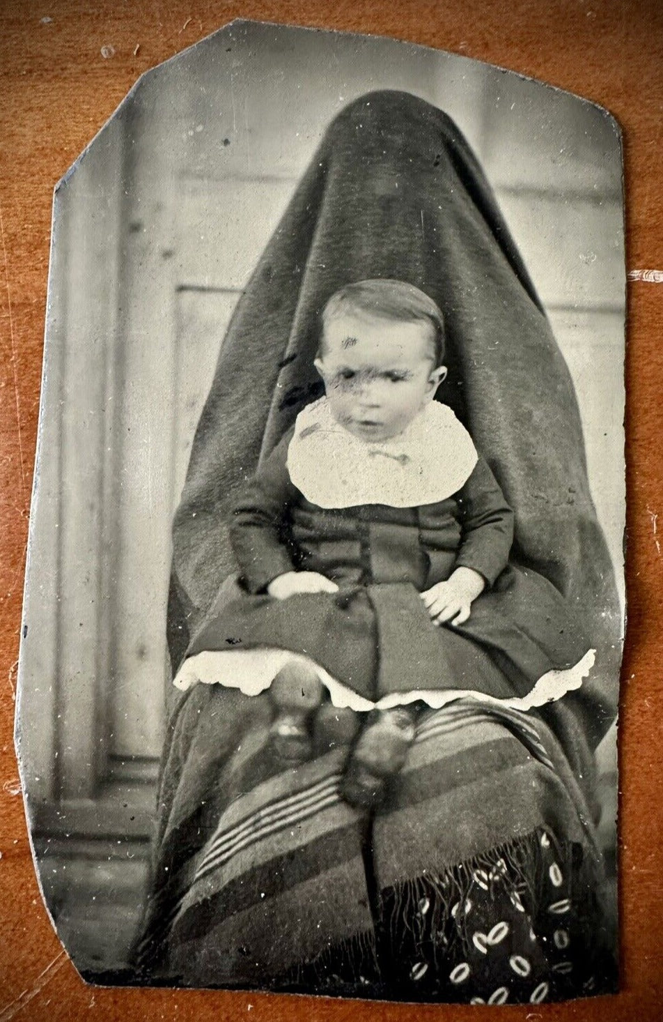 Hidden Mother Tintype Not Post Mortem Creepy & Unusual Photo